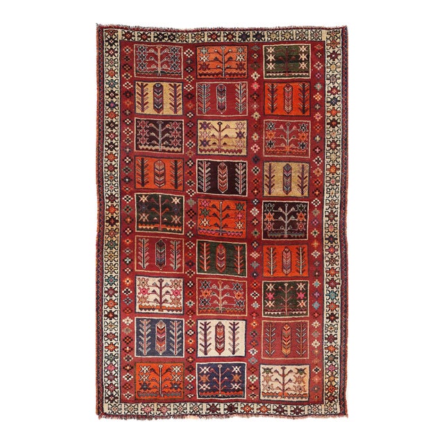 Pasargad DC Fine Hand Knotted Vintage Bakhtiari Rug For Sale