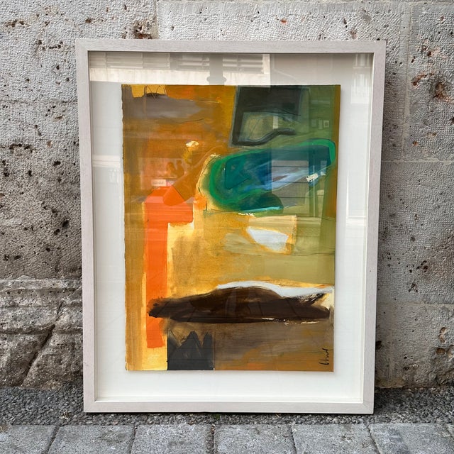 1980s Lorenzo Colomo, Abstract Composition, 21st Century, Mixed Media on Paper, Framed For Sale - Image 5 of 18