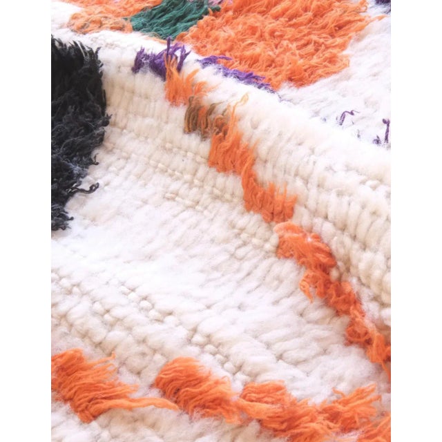 1990s Colorful Azilal Wool Rug - 5.6 X 2.6 Ft For Sale In Cleveland - Image 6 of 8