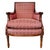 Raspberry Red Vintage Hancock & Moore Louis XVI Neoclassical Mahogany Bergère Chairs - A Pair For Sale - Image 8 of 17
