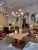 Antique Chandelier in Chrome and Glass by Holger Johansson, 1950s For Sale - Image 12 of 14