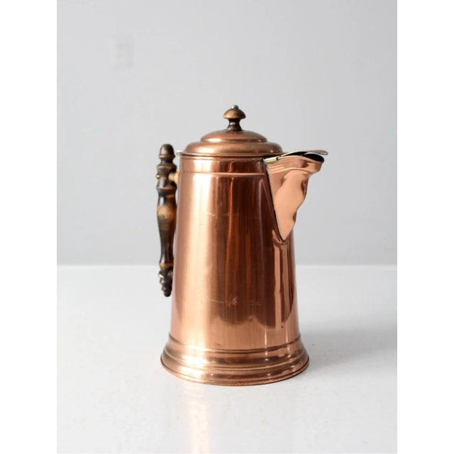 Mid Century Copper Coffee Server For Sale - Image 4 of 11