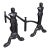 Pair of Vintage Figural Andirons, English, Fire Dog, Fireplace Rests, Art Deco For Sale