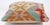 Tribal Arteverk Handwoven Afghan Kilim Pillow — Red & Orange Diamond Medallion For Sale - Image 3 of 3