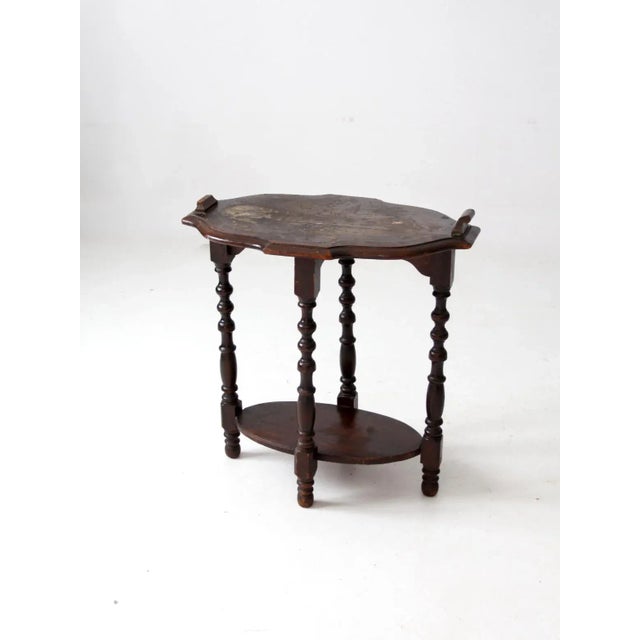Wood Antique Occasional Table For Sale - Image 7 of 12