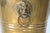 Vintage Brass Lion Head Umbrella Stand W/ Intricate Medallion For Sale - Image 10 of 13