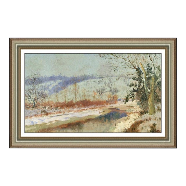 1930s Snowy Hillside, Charles Alfred Meurer For Sale