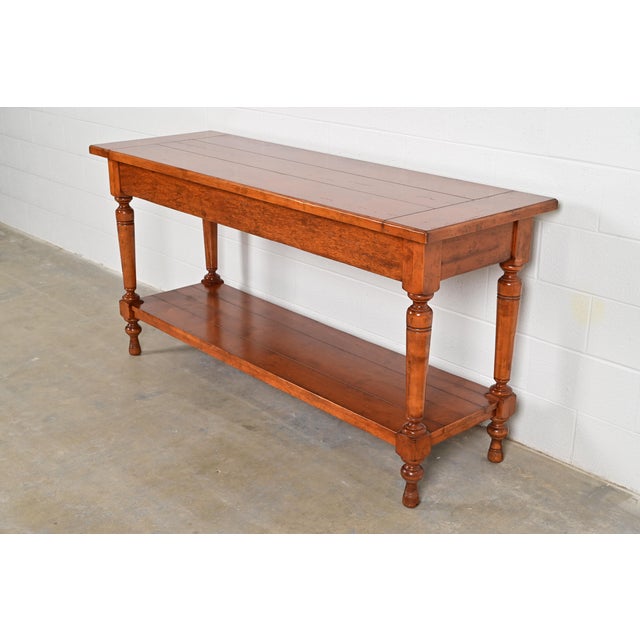 Baker Furniture Italian Provincial Carved Maple Sideboard Buffet or Console Table For Sale - Image 12 of 12