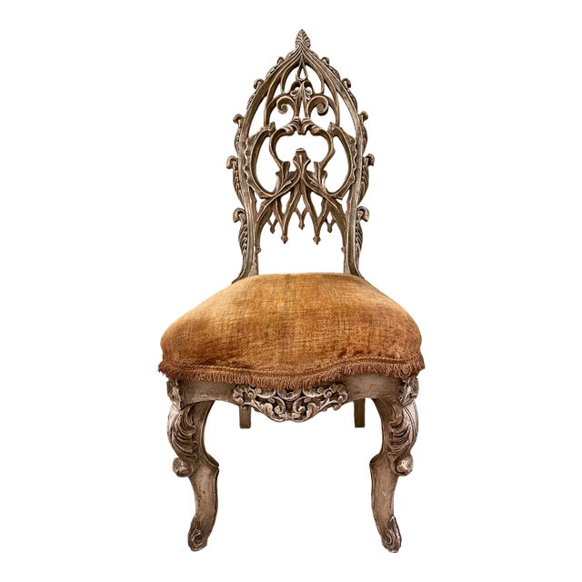 Late 19th Century Decorative Gothic Side Chair For Sale