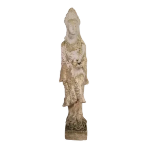 Antique Chinese Garden Sculpture of a Deity