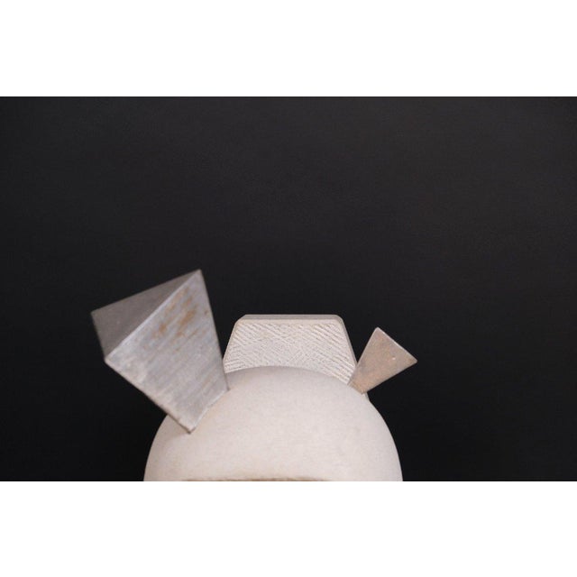 Hugo Verheyen, Painful Memory Sculpture, 1980s, Limestone and Steel For Sale - Image 8 of 10