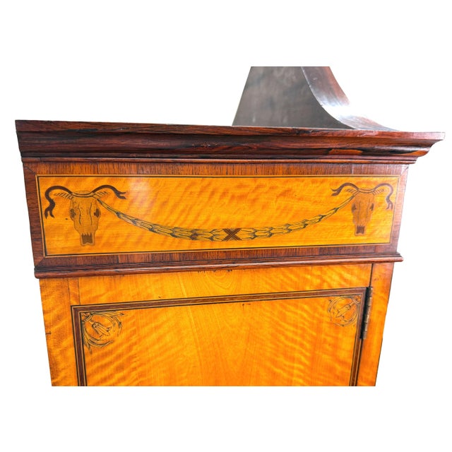 19th Century Satinwood Display Cabinet attributed to Edwards & Roberts, 1890 For Sale - Image 17 of 18