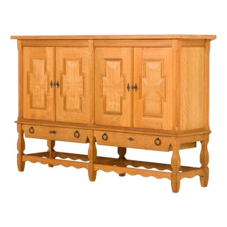Vintage Oak Sideboard by Henning Kjærnulf, 1970s For Sale