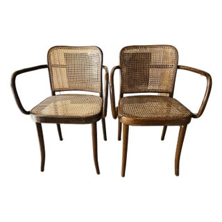 Vintage Bentwood Chairs Josef Hoffman, Pair For Sale