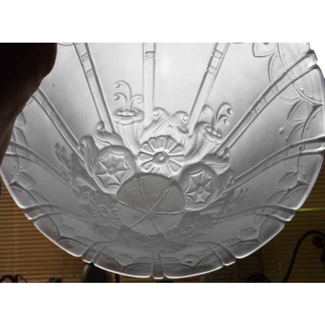 French Art Deco Pendant Light by Lorrain Daum 1920s France For Sale - Image 10 of 13