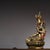 Late 19th Century Gilt Bronze Green Tara Statue, Tibetan Buddhist Figure, 1.69kg For Sale - Image 4 of 9