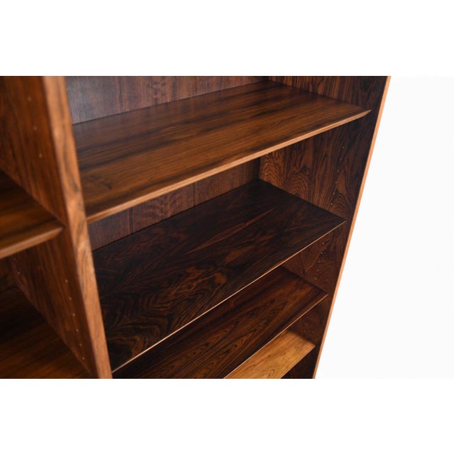 Mid 20th Century Carlo Jensen Double Rosewood Bookcase by Hundevad + Co #2 For Sale In San Francisco - Image 6 of 9