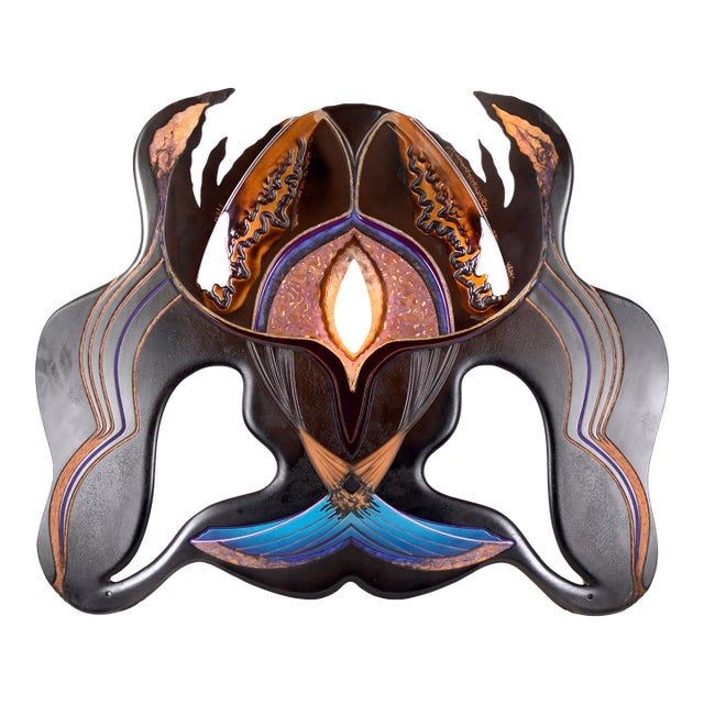 1980s Scarab Totem Abstract New Age Surreal Sculpture by Mickey Kane For Sale