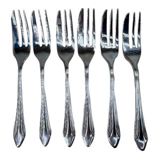 Vintage Cake Forks From England - Set of 6 For Sale