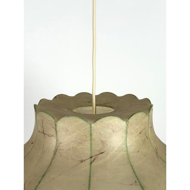 Mid-Century Modern German Cocoon Pendant Lamp with Border Tassels, 1960s For Sale - Image 10 of 14