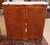 1920's Walnut French Louis XV Style Marble Top Bookcase China Bar Cabinets, 2 Pieces For Sale - Image 11 of 16