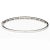 Glittering diamonds flow in a line along this attractive bangle bracelet. The 14K white gold in this lovely piece provides...