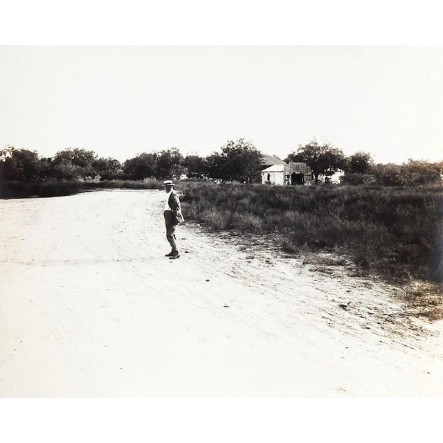 1919 Photograph Solitary Man by C. O. Lee San Antonio Texas For Sale - Image 4 of 4