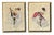 This pair of original, signed Janicotte Parisian Can-Can Dancers captures the lively spirit of turn-of-the-century Paris,...