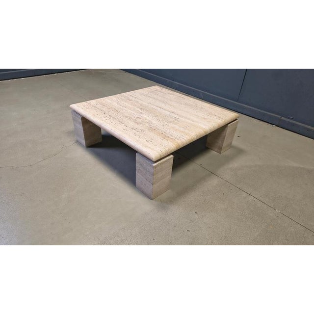 Vintage Italian Travertine Coffee Table, 1970s For Sale - Image 8 of 17