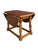 Brown Antique Miniature Oak Drop-Leaf Table Featuring Traditional Turned Baluster Legs, 1940 For Sale - Image 8 of 15
