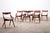 Brown Model 71 Dining Chairs by Arne Hovmand Olsen for Mogens Kold, 1960s, Set of 4 For Sale - Image 8 of 18