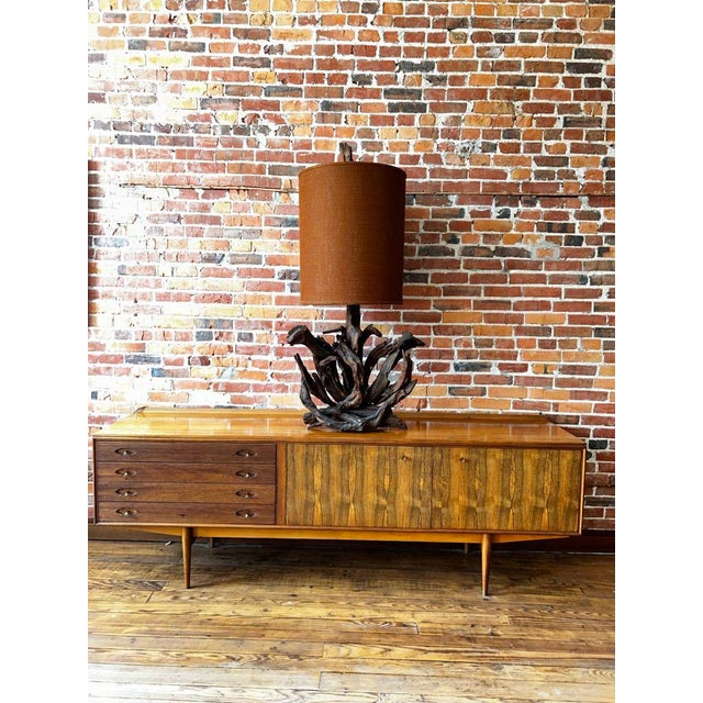 1970s Sculptural Driftwood Table Lamp For Sale - Image 4 of 10