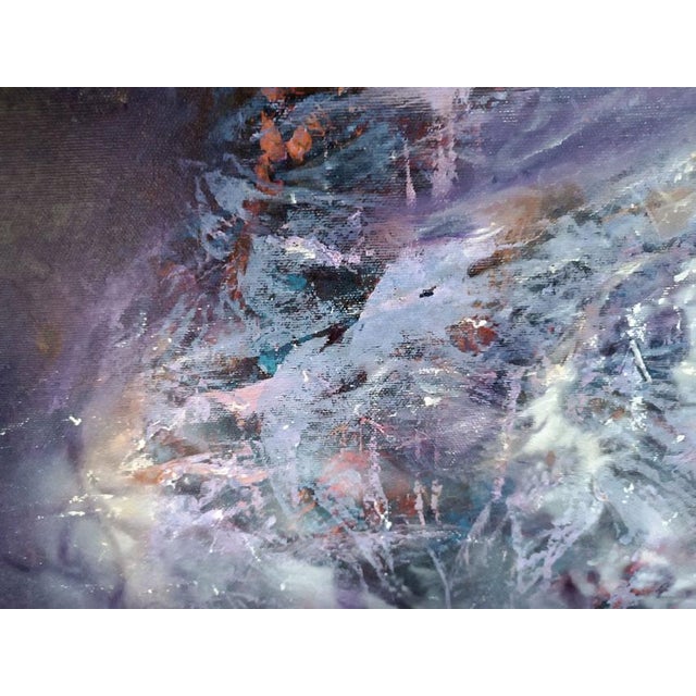 Contemporary Ovidiu Kloska, Angel Waiting, Acrylic on Canvas For Sale - Image 3 of 8