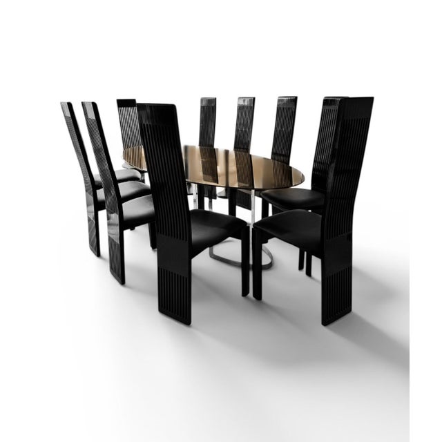 Italian Dining Table and Chairs by Pietro Costantini and Vittorio Introini for Cidue, 1979, Set of 11 For Sale - Image 15 of 15