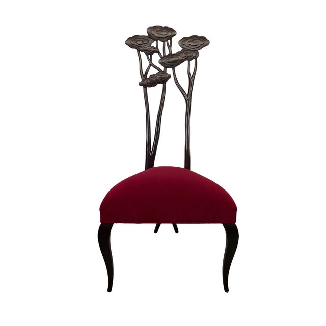 Christopher Guy Le Jardin Carved Floral Mahogany Dining Chairs, Set of 4 For Sale - Image 9 of 18