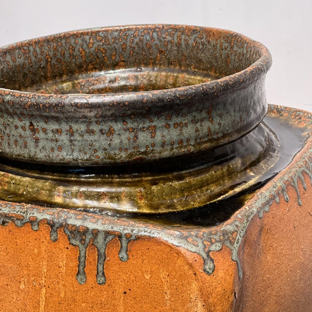 Large Architectural Stoneware Vase by Pierre Culo, 1970s For Sale - Image 18 of 18