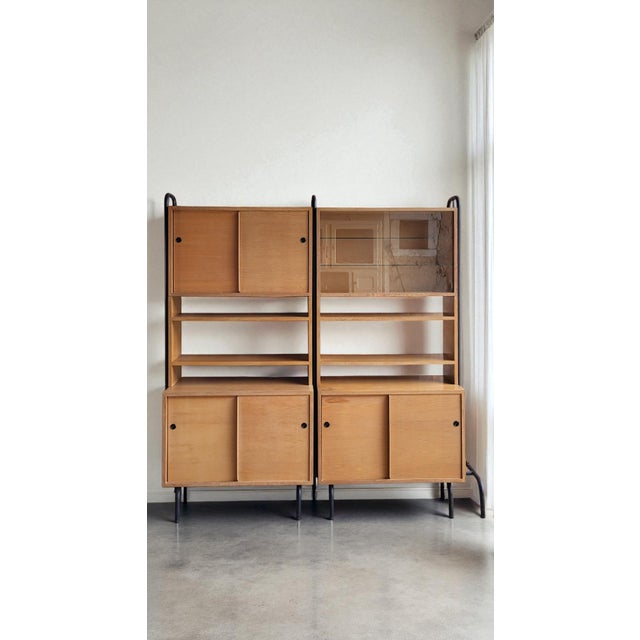 Bookcase by Robert Charroy for Mobilor, 1950s For Sale - Image 9 of 15
