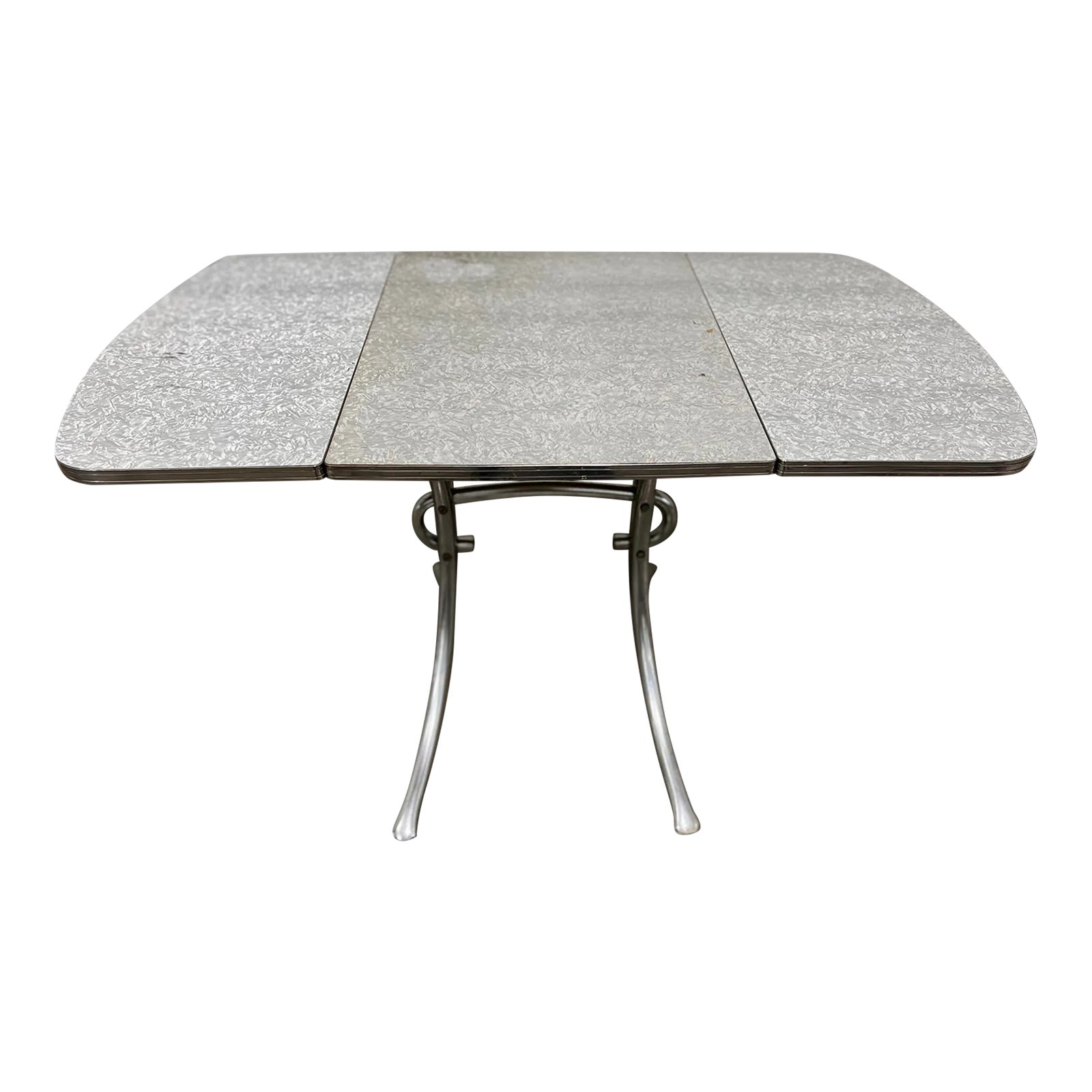 1950s Gray Formica Drop-Leaf Dining Table - Daystrom Collection, Virtue ...