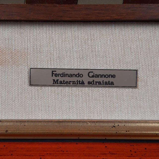 Ferdinando Giannone, Maternity, 1970s, Silkscreen Print For Sale - Image 8 of 17