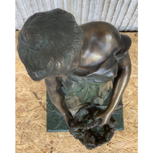 20th Century Cast Bronze Statue of a Nymph Signed by Ferdinando de Luca, Italy For Sale - Image 14 of 18