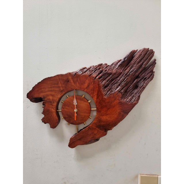 Contemporary Transformable Clock - One-of-a-Kind Handcrafted Driftwood Wall Clock Sculpture For Sale - Image 3 of 17