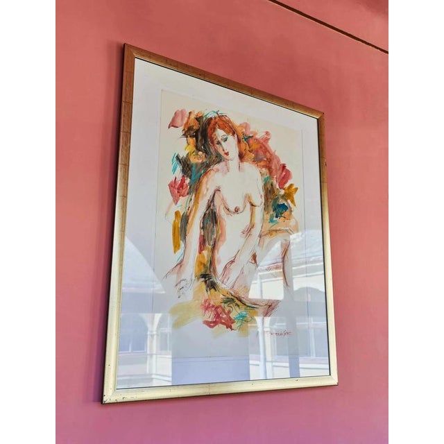 We present a striking nude by the renowned Dutch painter Annemarie de Groot (born 1952 in Assen), who specializes in...