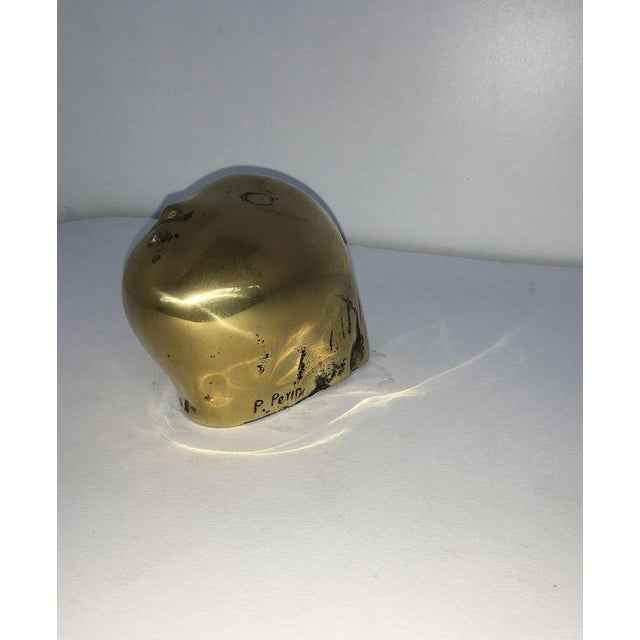 Vintage Italian Bronze Abstract Sculpture by Piero Perin, 1980 For Sale - Image 11 of 18