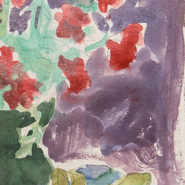 Modern 'Sweet Peas' by Victor Di Gesu, Louvre, Paris, Académie Chaumière, Los Angeles County Museum of Art, San Francisco Art Association, Carmel, California For Sale - Image 3 of 9