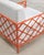 Pair of French Maison Jean Orange Iron Lattice Lounge Chairs For Sale - Image 13 of 18