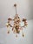 Vintage Venetian Three-Light Chandelier with Murano Glass Drops, 1960s For Sale - Image 4 of 18