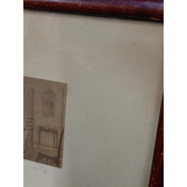 Framed Signed Wallace Nutting Hand-Colored Print For Sale In Greensboro - Image 6 of 10