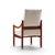 Mid 20th Century Kofod Larsen for Selig Megiddo Queen of Sheba Mid Century African Wenge Wood and Brass Chair For Sale - Image 5 of 9