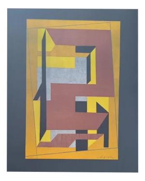 Victor Vasarely, Gordes Taira, 1948, Original Lithograph