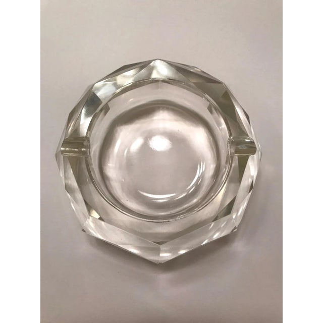 Mid-Century Modern Faceted Murano Glass Ashtray, Italy 1950s For Sale In Miami - Image 6 of 13